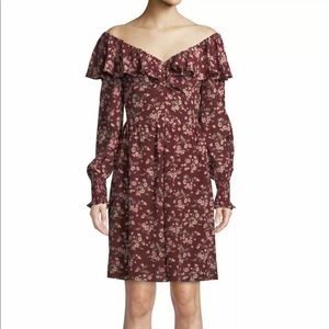 Rebecca Taylor Tilda Dress 2 Silk Long Sleeve $495